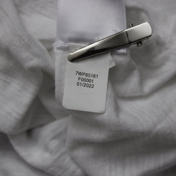 Lucky Brand White Floral Short Sleeve Top Size Medium NWOT - Picture 9 of 11